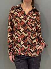 Camicia fantasia geometrica CC99-25 RO REALI 