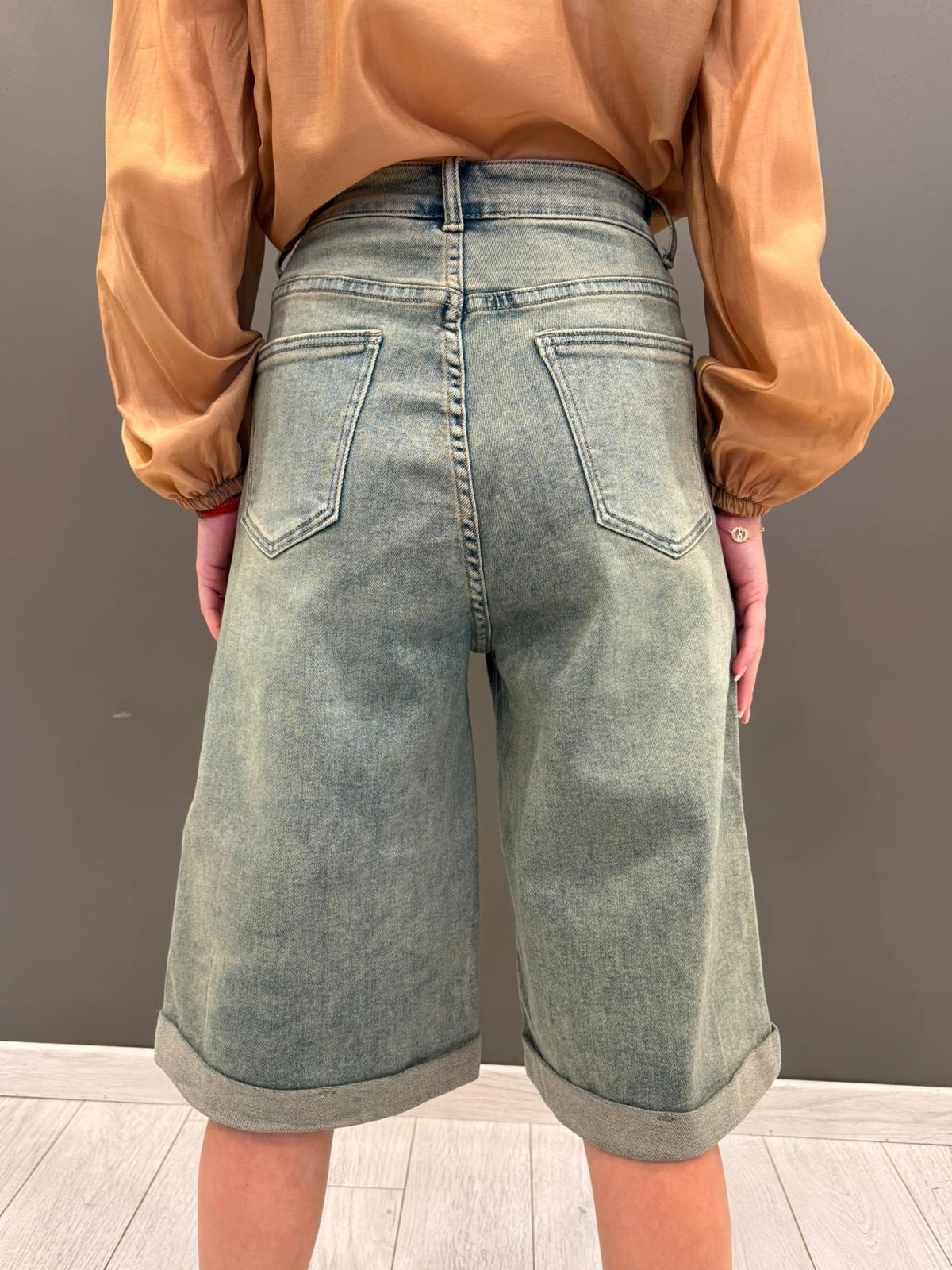 Bermuda denim tinto the MP1219 TE CRISTINA GAVIOLI 