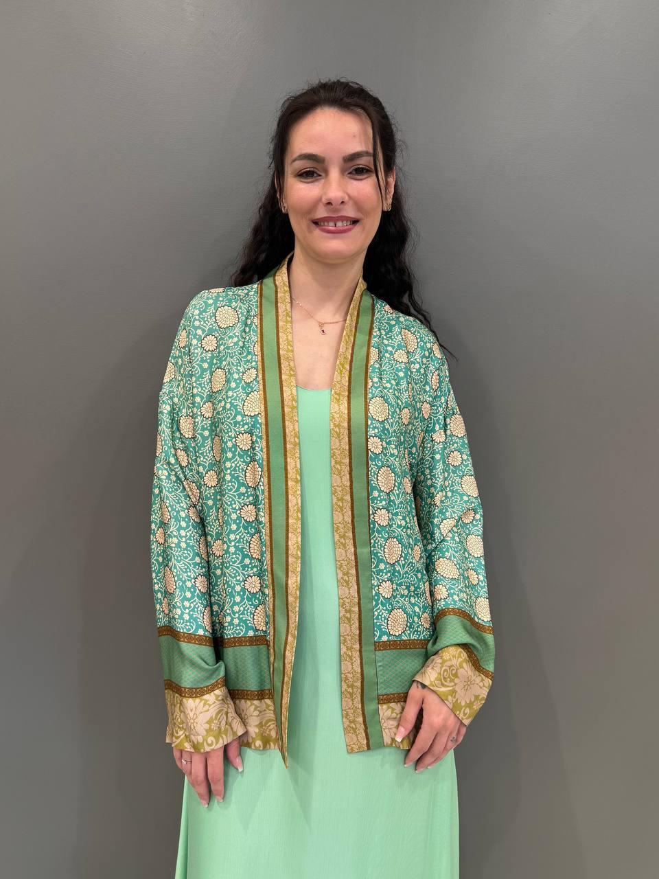 Giacca Kimono fantasia 25603 V1 WU'SIDE 