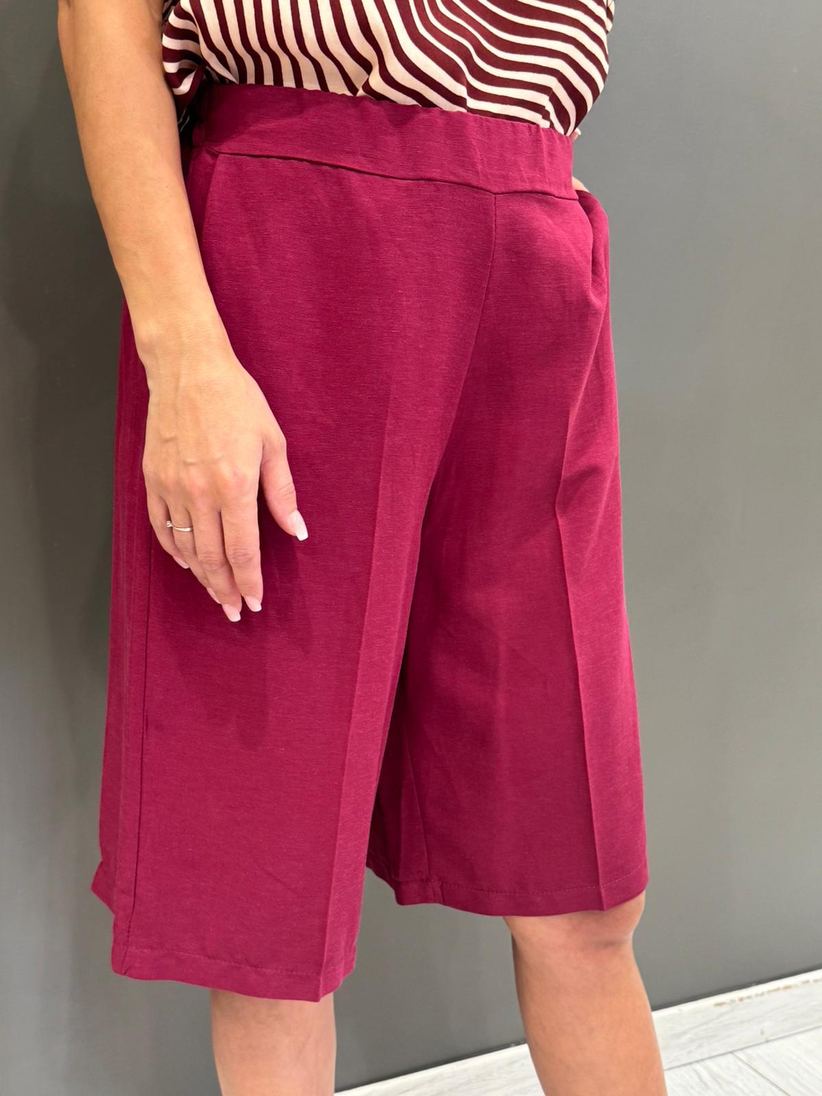 Bermuda in viscosa e lino  80% viscosa, 20% lino CB563-25 VI REALI 